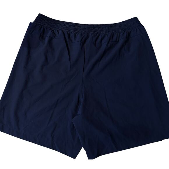 Champion 7" Inseam MVP Athletic Shorts Men's Large Navy Blue Logo Standard Fit - Picture 2 of 4